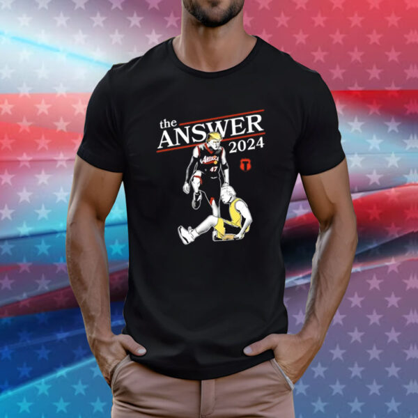 Donald Trump Vs Joe Biden The Answer 2024 T-Shirt