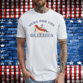 Here For The Glizzies US Flag T-Shirt