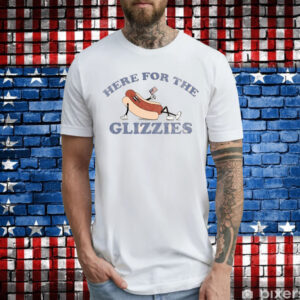 Here For The Glizzies US Flag T-Shirt