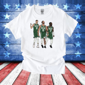 Kristaps Porzingis Jayson Tatum Jaylen Brown Big 3 Boston T-Shirt