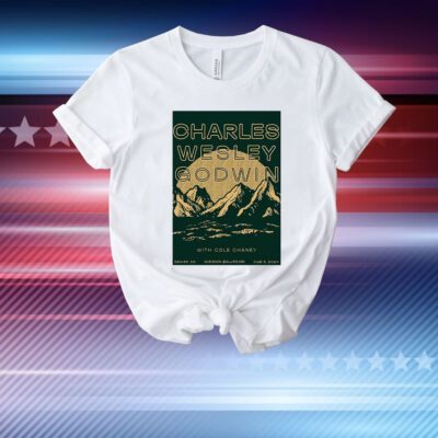 Official Poster Charles Wesley Godwin June 6 2024 Mission Ballroom in Denver CO T-Shirt