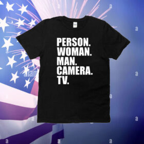 Person woman man camera tv T-Shirt