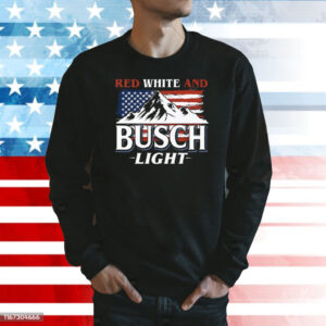 Red White And Busch Light 4th Of July T-Shirt