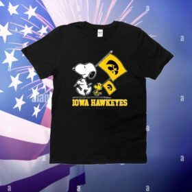 Snoopy Iowa Hawkeyes Road To Oklahoma City flag T-Shirt