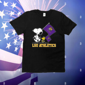 Snoopy LSU Athletics Road To Oklahoma City flag T-Shirt