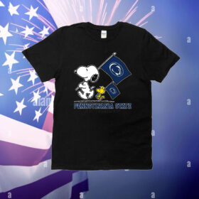 Snoopy Pennsylvania State Road To Oklahoma City flag T-Shirt