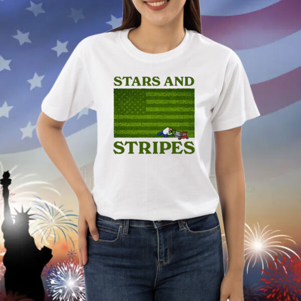 Stars and stripes lawn mower Shirt