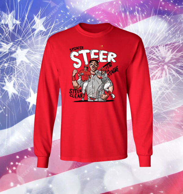 Steer Clear Fear The Stache Of Spencer Steer Shirt