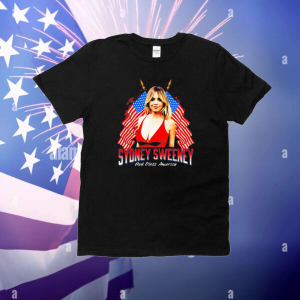 Sydney Sweeney America God bless America T-Shirt