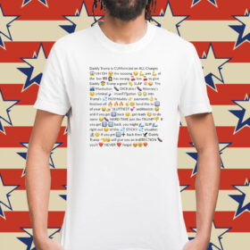 Trump Felon Slutty Text Shirt