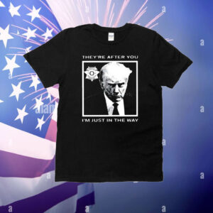 Trump Mugshot They’re After You I’m Just In The Way T-Shirt
