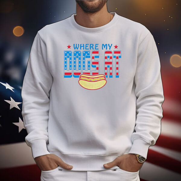 Where my dogs at USA T-Shirt