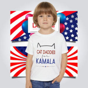 Cat Daddies for Kamala Harris 2024 Kids T-Shirt