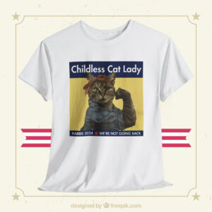 Childless Cat Lady Harris 2024 We're Not Going Back Men Shirt