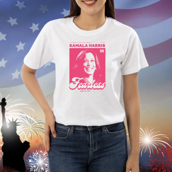 Emilyslist Store Kamala Harris Fearless Emily's List Shirt