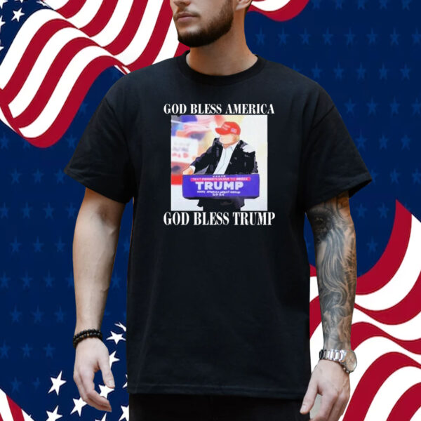 God Bless America God Bless Trump Shirt