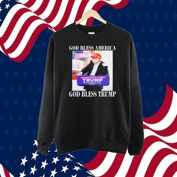 God Bless America God Bless Trump Shirt