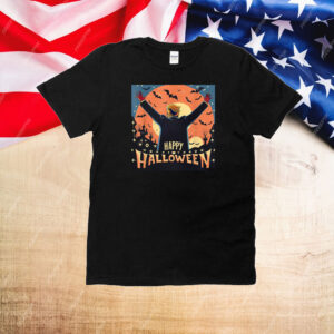 Happy Halloween Donald Trump Spooky Funny T-Shirt, Trumpkin T-Shirt