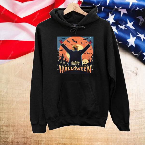 Happy Halloween Donald Trump Spooky Funny T-Shirt, Trumpkin T-Shirt