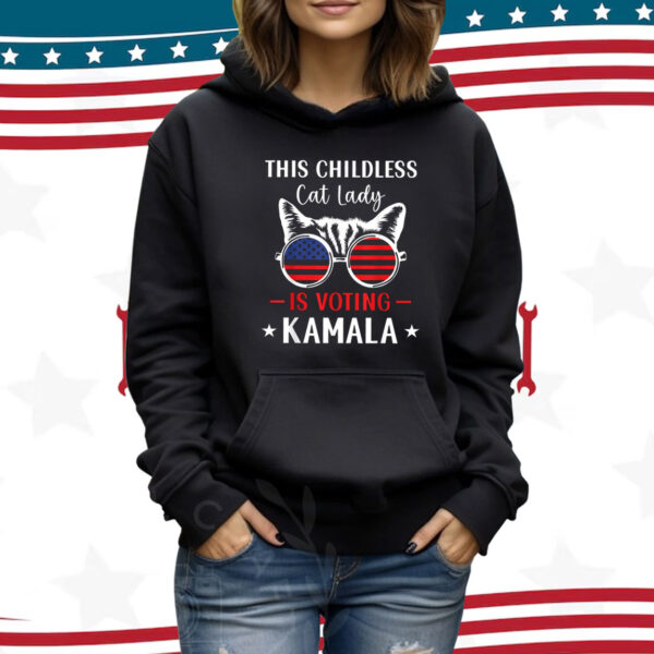 Kamala Harris President 2024 Shirt, Childless Cat Lady Shirt, Kamala Rally Tee, Equal Rights 2024 Tee Shirt