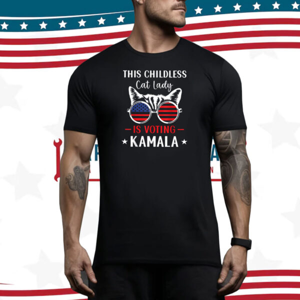 Kamala Harris President 2024 Shirt, Childless Cat Lady Shirt, Kamala Rally Tee, Equal Rights 2024 Tee Shirt