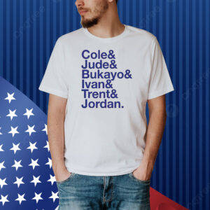 Official Cole Jude Bukayo Ivan Trent Jordan Shirt