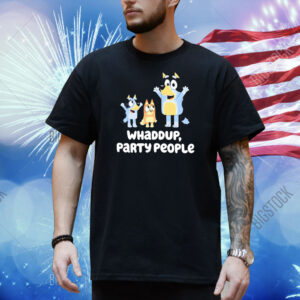 Official Funny Bluey, Bingo And Bandit Party People Shirt