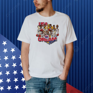 Official Funny USA Dream Team 1992 Caricature Painting Shirt