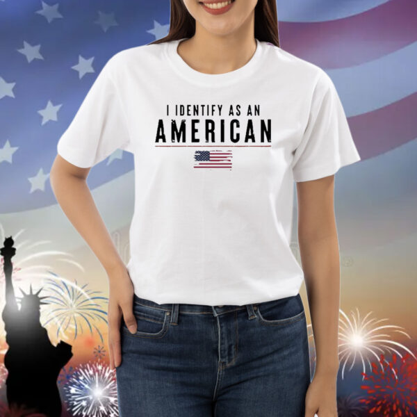 Official I Identify As An American Flag vintage Shirt