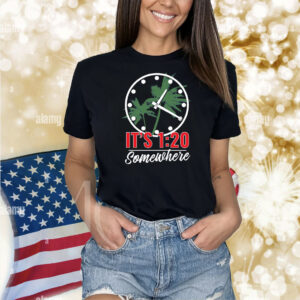 Official It’s 1 20 Somewhere Chicago Baseball Shirt