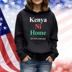 Official Mercy Tarus Wearing Kenya Ni Home Est 25Th June 2024 Shirt