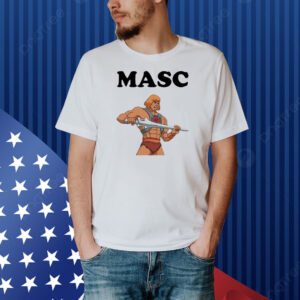 Official Sacha Coward Masc He-Man Cartoon Shirt