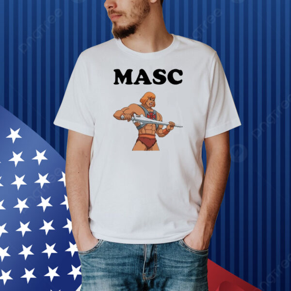 Official Sacha Coward Masc He-Man Cartoon Shirt