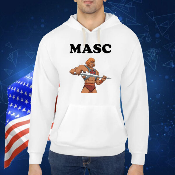 Official Sacha Coward Masc He-Man Cartoon Shirt