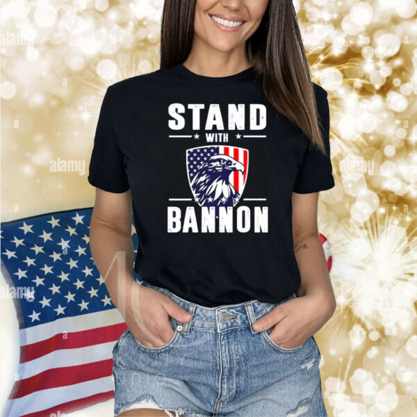 Official Sternamerican Stand With Bannon America Flag Shirt