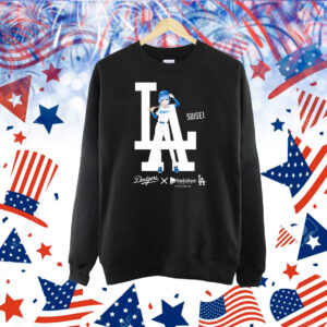 Official Umiboshi La Dodgers X Hololive Night Suisei Shirt