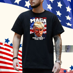 Seaofmud Trump Maga Mug Shot Vox Populi Vox Dei Shirt