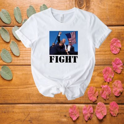 TRUMP SHOT FIGHT! Assassination Attempt Fist Pump American Patriotic T-Shirt