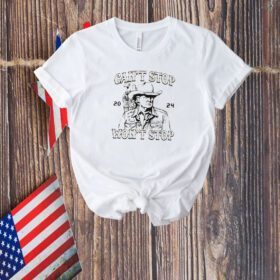 Trump Can't Stop Won't Stop Shirt, Trump Western Cowboy T-Shirt