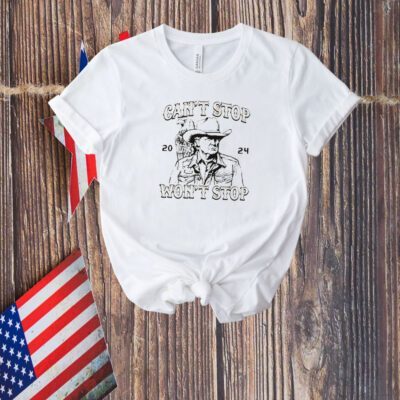 Trump Can't Stop Won't Stop Shirt, Trump Western Cowboy T-Shirt
