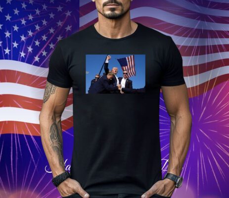 Trump Defiant Determined Post-Assassination Attempt Tee Shirt