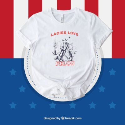 Trump Ladies Love Felon Shirt, Trump Shot Shirt, Trump Pennsylvania Rally T-Shirt