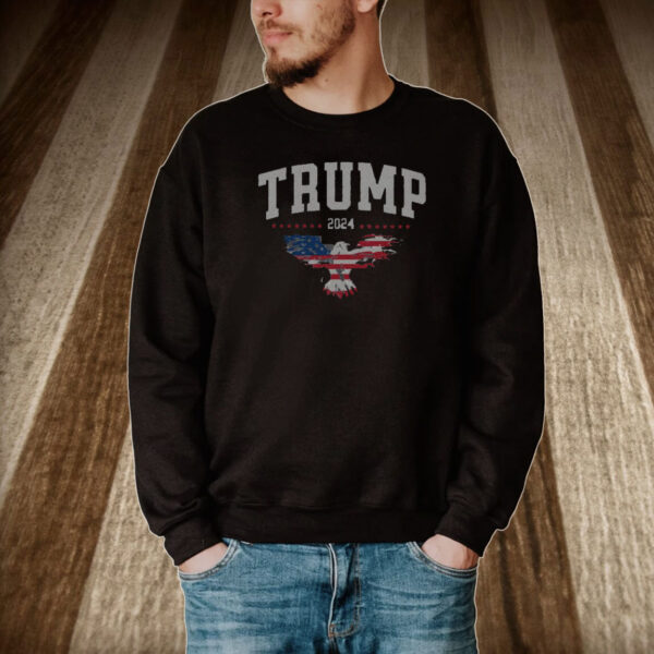 Trump T-Shirt, MAGA 2024, American Flag Shirt, Patriot T-Shirt