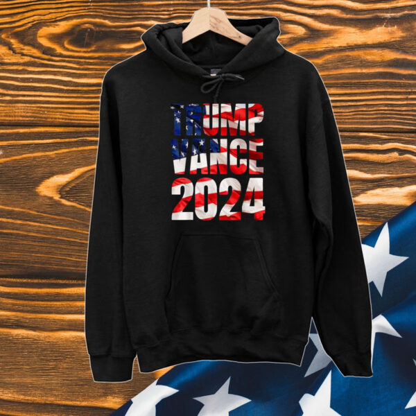 Trump Vance 2024 Election American flag 2024 T-Shirt