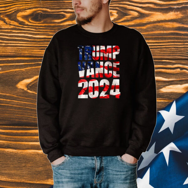 Trump Vance 2024 Election American flag 2024 T-Shirt