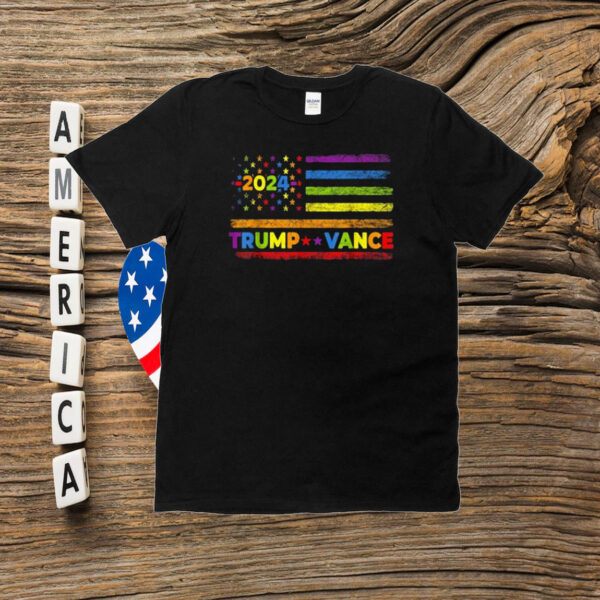 Trump Vance 2024 President Trump LGBT Gay Prime Support T-Shirt