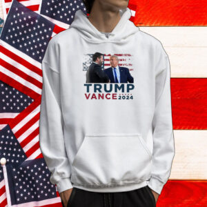 Trump Vance 2024 Presidential Ticket Grunge Flag Trump 2024 T-Shirt