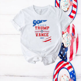 Trump Vance 2024 Trump USA Flag Election Take America Back T-Shirt