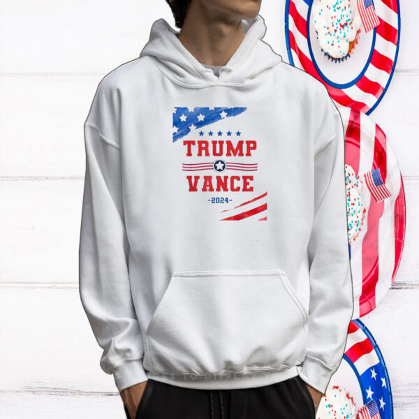 Trump Vance 2024 Trump USA Flag Election Take America Back T-Shirt