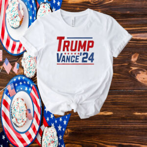 Trump Vance 2024 Vote Trump Retro Vintage USA Flag Style T-Shirt